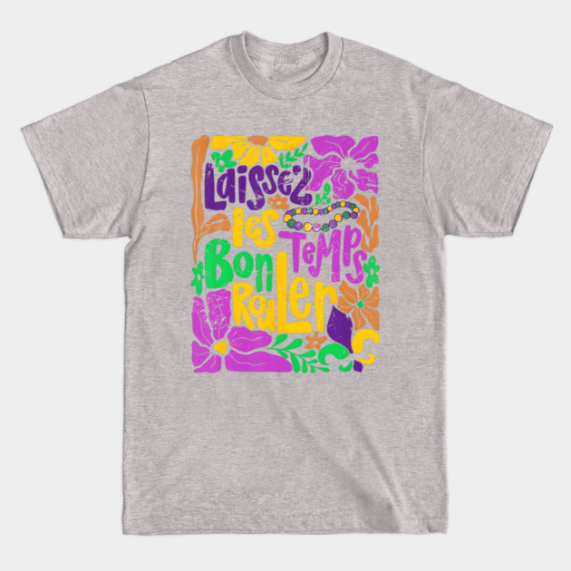 Laissez Les Bons Temps Rouler – Classic Mardi Gras Fleur De Lis Tee