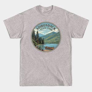 Adirondack State Park NY - Vintage Nature Badge T-Shirt