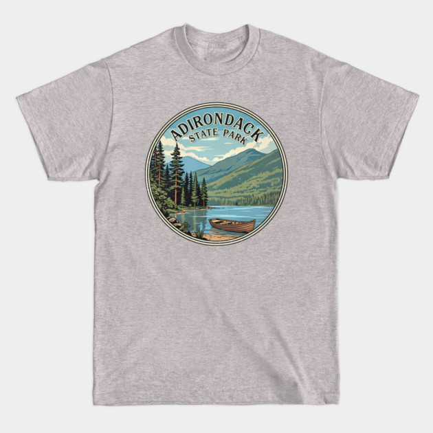 Adirondack State Park NY - Vintage Nature Badge T-Shirt