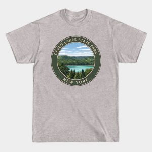 Green Lakes State Park NY - Vintage Nature Badge T-Shirt