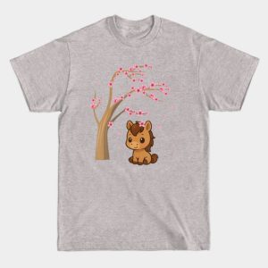 Lunar New Year Horse & Sakura – Japanese Cherry Blossom T-Shirt