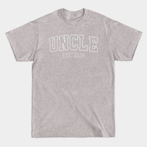 Uncle Est. 2026 T-Shirt - First Time Uncle Pregnancy Announcement Tee